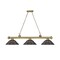 Z-Lite Cordon 3 Light Billiard, Rubbed Brass & Bronze 2306-3RB-SBRZ - alternate 2